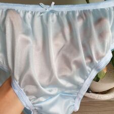 12 Large Underwear Black Granny Panties Nylon Soft Briefs Woman Man  Waist42-48 