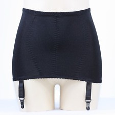 Alacki Lace Edge 6 Straps Garter Belt Skirt Retro Sexy Sheer Mesh Girdle