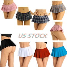 Sexy Women Shiny Micro Mini Skirt Short Bodycon Skirt Package Hip Skirt  Clubwear