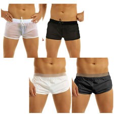 Sexy Men See Through Quick Dry Boxer Briefs Swim Shorts Swimwear Underwear  Pants