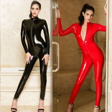 Women Sheer Jumpsuit Body Stockings Bodysuit Lingerie Catsuit with Lace  Gloves