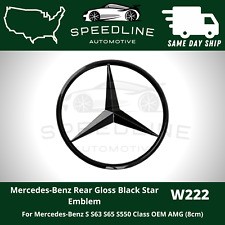 Brabus Emblem 3D Trunk Logo Nameplate Badge Letter Mercedes AMG - Gloss  Black